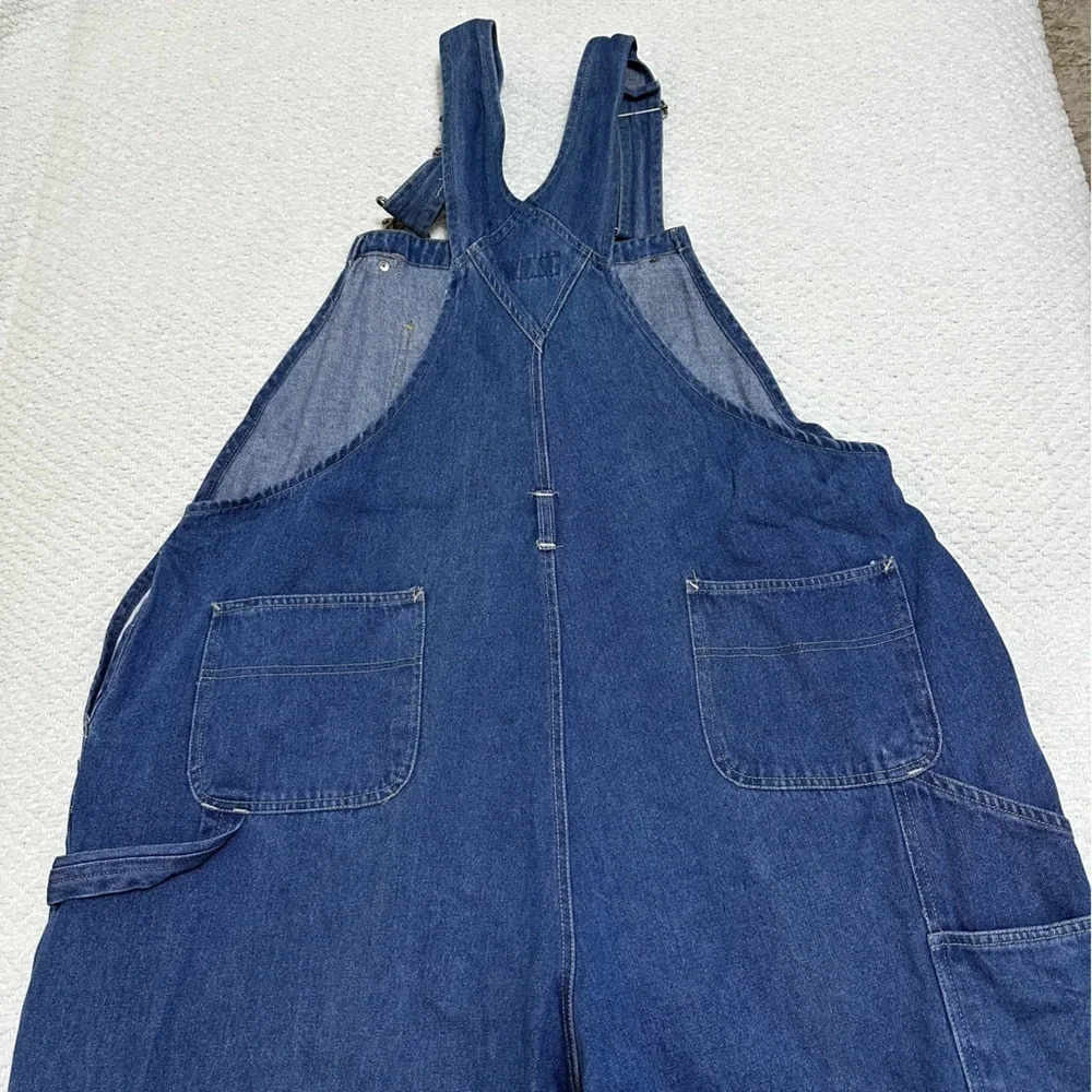 Vintage Discontinued Ragtop Blue Denim Overalls Size 24